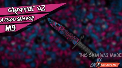 Скачать модель M9 Bayonet "Graffiti" v2 для CS:GO