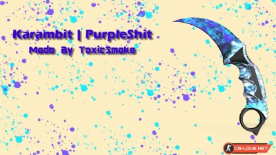 Скачать модель Karambit "PurpleShit" для CS:GO