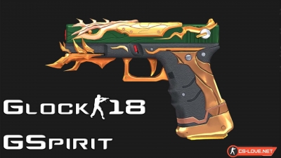 Скачать модель Glock-18 "GSpirit" для CS:GO