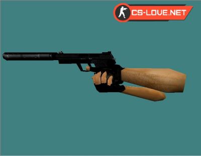 Скачать модель оружия Black USP для CS 1.6