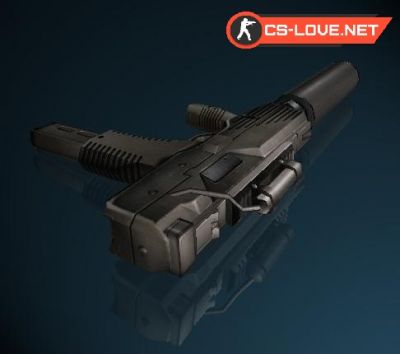 Скачать модель оружия TMP с лазером для CS 1.6