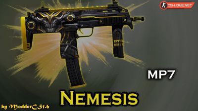 Скачать модель оружия MP7 Nemesis для CS 1.6