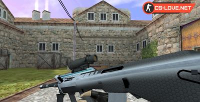 Скачать модель оружия HD AUG Alpha для CS 1.6