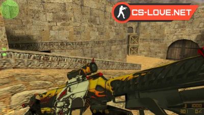 Скачать модель оружия HD SG 553 Blitz для CS 1.6