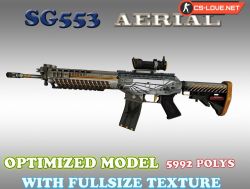 Скачать модель оружия HD SG 553 Aerial для КС 1.6 - Изображение №21