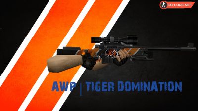 Скачать модель оружия AWP Tiger Domination для CS 1.6