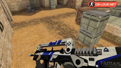 Скачать модель оружия HD Famas Gekko для CS 1.6