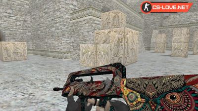 Скачать модель оружия HD Famas Eye of Athena для CS 1.6
