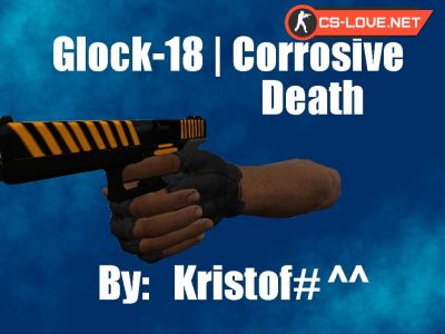 Скачать модель оружия Glock Corrosive Death для CS 1.6