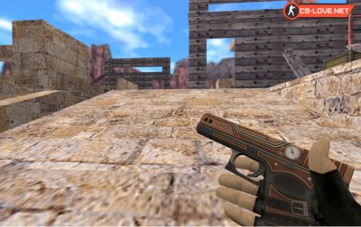 Скачать модель оружия HD Glock Punk для CS 1.6