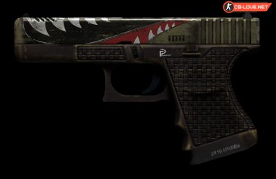 Скачать модель оружия HD Glock Warhawk для CS 1.6