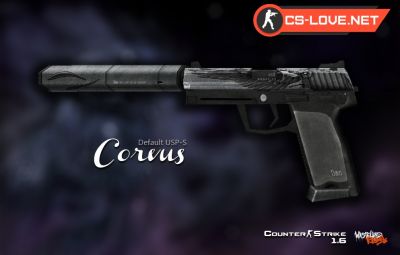 Скачать модель оружия USP Corvus для CS 1.6