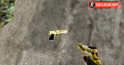 Скачать модель оружия Deagle Gold для CS 1.6