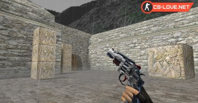 Скачать модель оружия HD R8 Revolver White Fang для CS 1.6