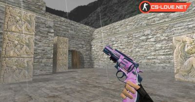 Скачать модель оружия HD R8 Revolver Vertex Pink для CS 1.6