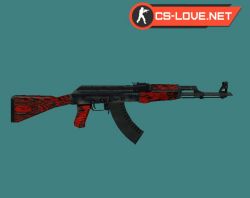 Скачать модель оружия AK-47 Red Laminate для КС 1.6 - Изображение №20