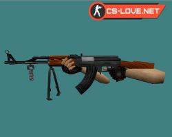 Скачать модель оружия AK-47 с подставкой для КС 1.6 - Изображение №21