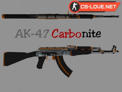 Скачать модель оружия AK-47 Carbonite (Кокс) для CS 1.6