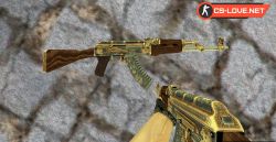 Скачать модель оружия HD AK-47 Cartel Gold для КС 1.6 - Изображение №21