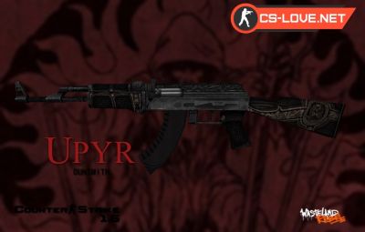 Скачать модель оружия AK-47 Upyr для CS 1.6