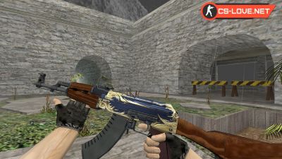 Скачать модель оружия HD AK-47 Man O'War для CS 1.6