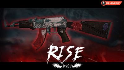 Скачать модель оружия AK-47 Rise для CS 1.6