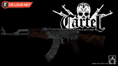 Скачать модель оружия AK-47 Cartel для CS 1.6