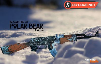 Скачать модель оружия AK-47 Polar Bear для CS 1.6