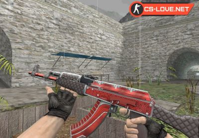 Скачать модель оружия HD AK-47 Ruby для CS 1.6
