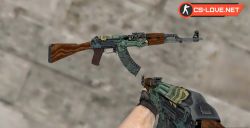Модель HD AK-47 Fire Serpent (поношенное) для КС 1.6 - Изображение №21