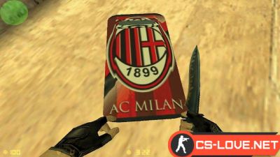Скачать модель щита AC Milan для CS 1.6