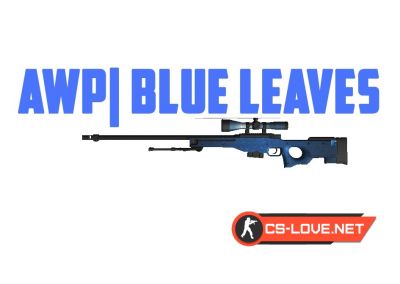 Скачать модель оружия AWP "Awp|Blue Leaves" для CSGO