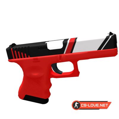 Скачать модель оружия Glock "Glock-18 | Bloodstripe" для CSGO