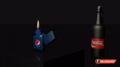 Скачать модель коктейля молотова "CocaPepsiCola Molotov Skin" для CSGO
