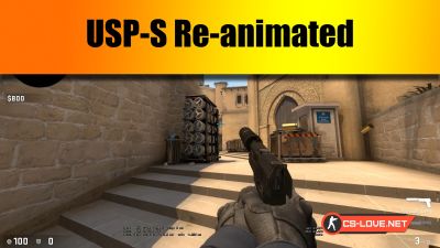 Скачать модель оружия USP "CS:GO USP-S Re-animated" для CSGO