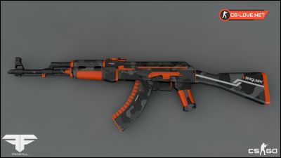 Скачать модель оружия АК-47 "AK-47 Vanquish" для CSGO