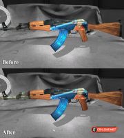 Скачать модель оружия АК-47 "AK 47 - Cosmic V.1" для CSGO - Изображение №20
