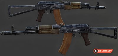 Скачать модель оружия АК-47 "AKS-74" для CSGO