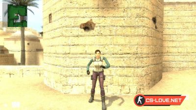 Скачать модель игрока "Lara Croft" для CSS