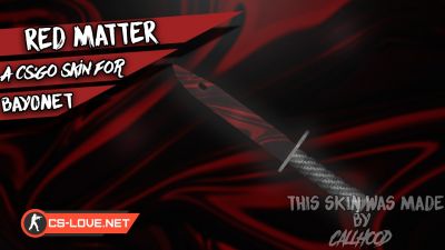 Скачать модель ножа "Bayonet - Red Matter" для CSGO