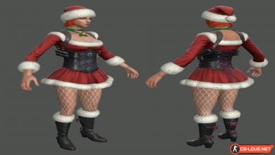 Скачать модель «Santa Girl» для CS:GO