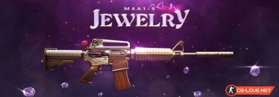 Скачать модель M4A1-S "Jewelry" для CS:GO