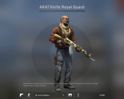 Скачать модель AK-47 "Knife Royal Guard" для КС:ГО - Изображение №16