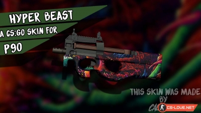Скачать модель P90 "Hyper Beast" для CS:GO