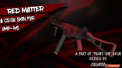 Скачать модель UMP-45 "Red Matter" для CS:GO