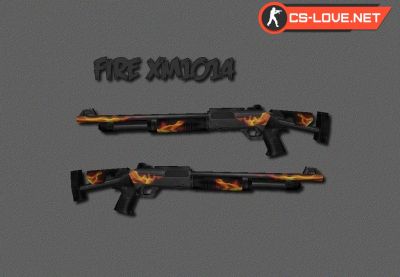 Скачать модель оружия  XM1014 Fire для CS 1.6