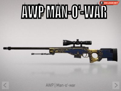 Скачать модель оружия AWP Man o'War для CS 1.6