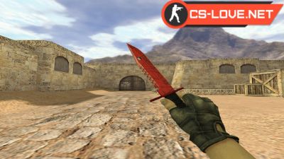 Скачать модель Штык-нож М9 Кровавая паутина для CS 1.6
