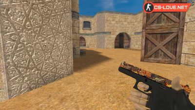 Скачать модель оружия HD Glock PawPaw для CS 1.6