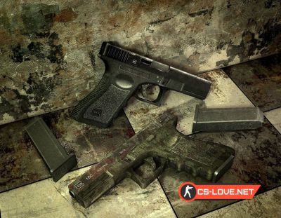 Скачать модель оружия Glock (3 вида) для CSS
